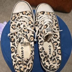 Converse Animal Print Canvas Sneakers